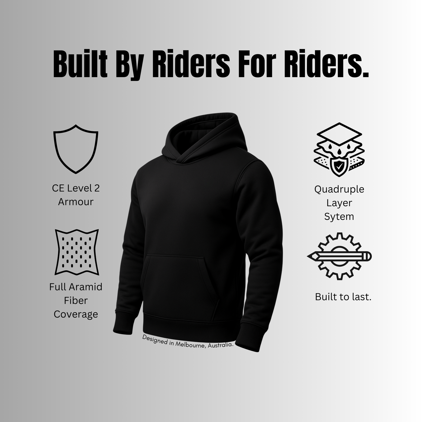 Riding Hoodie (Black) V.1