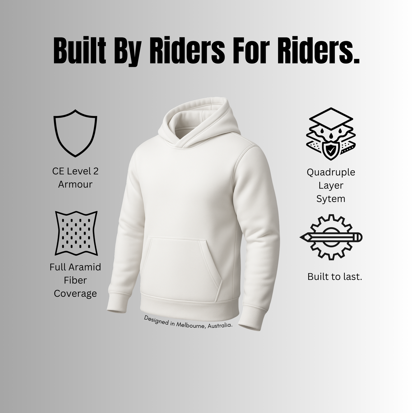 Riding Hoodie (White) V.1